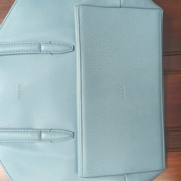 Matt & Nat Vegan Baxter Handbag in Azur - Picture 8 of 8